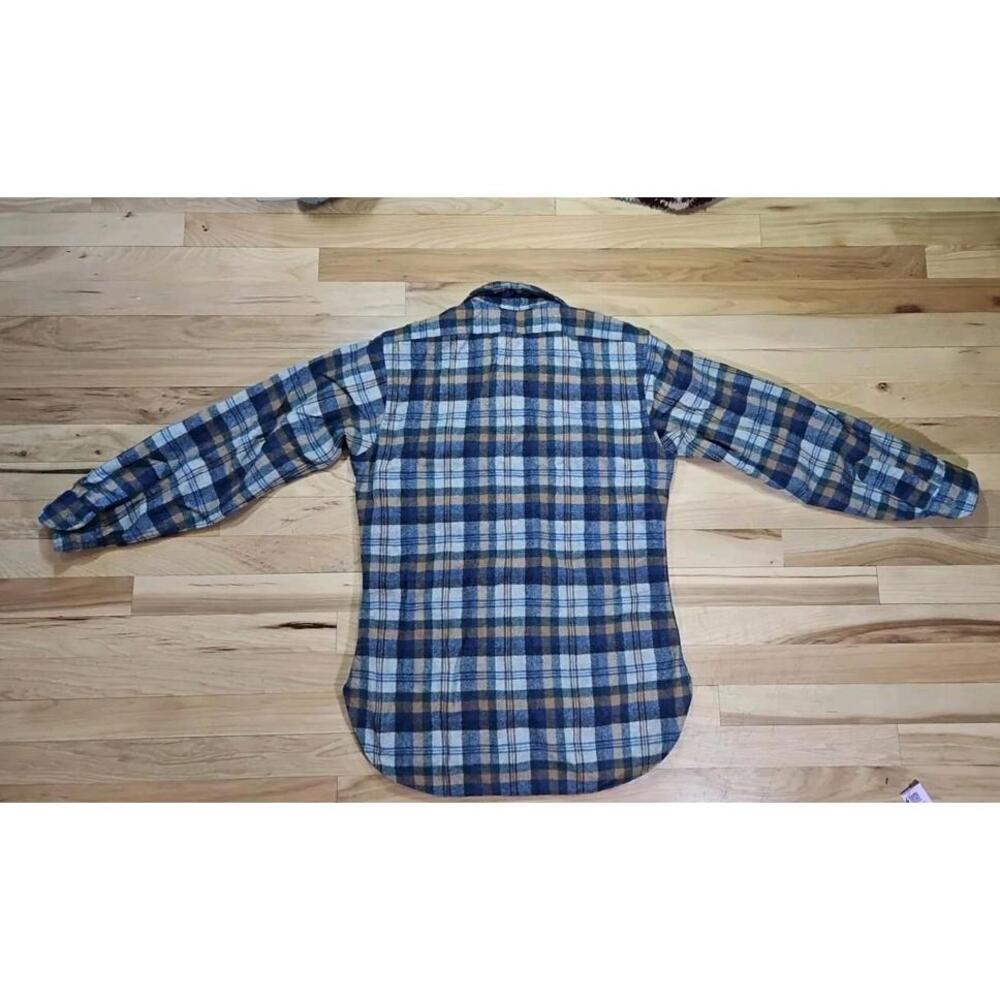 Vintage Pendleton Virgin Wool Button Flannel Shir… - image 2